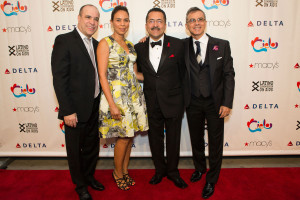 Oscar Hernandez, Conductor, Spanish Harlem Orchestra; Dineen Garcia, VP Diversity, Macy’s; Guillermo Chacón, President, Latino Commission on AIDS; Roy Cosme, President, Arcos Communications and Founding Producer of Cielo Latino