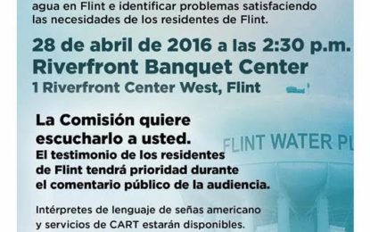 Audiencia Pública de la Crisis de Agua en Flint