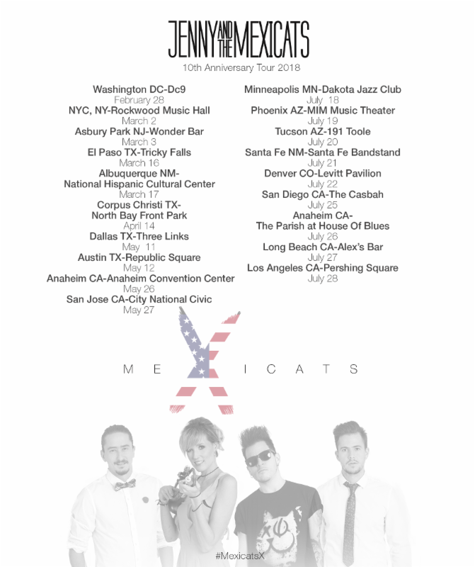 Jenny and the Mexicats tour