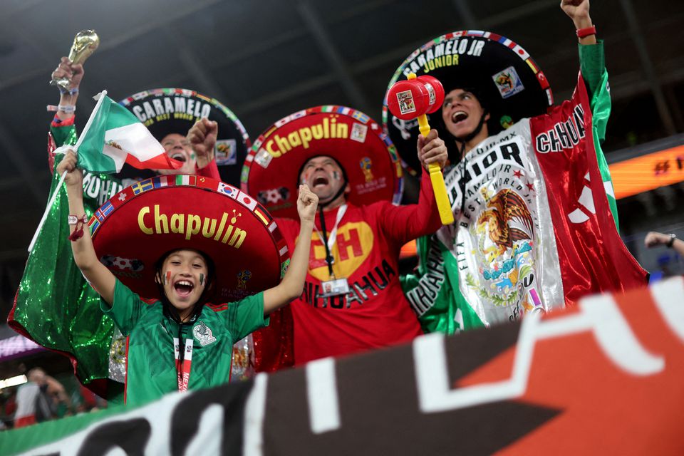 November 22, 2022 Mexico fans inside the stadium before the match REUTERS Carl Recine