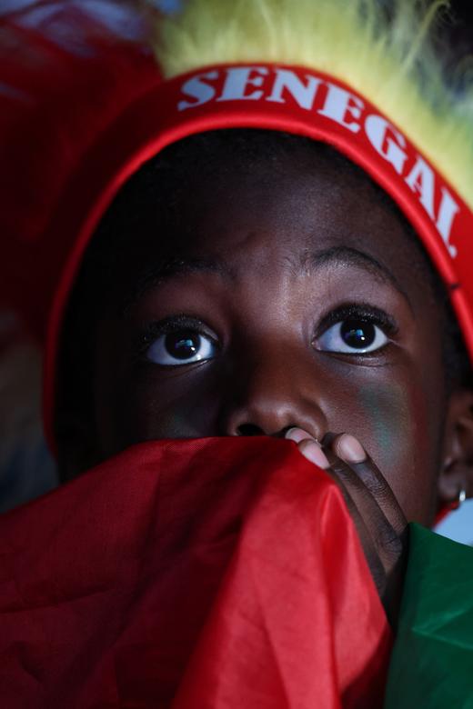 A Senegal fan reacts during the match between Senegal and Netherlands. REUTERS/Amr Abdallah Dalsh