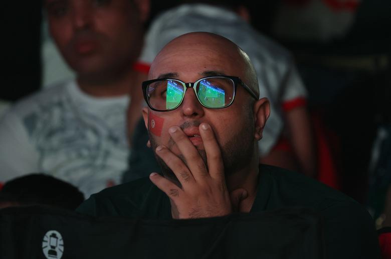 A Tunisia fan watches their match against Denmark. REUTERS/Amr Abdallah Dalsh